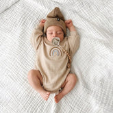 Baby Rainbow Romper O095 | 3M | Beige