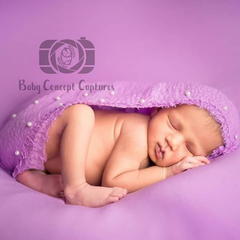 Raw Edge Chiffon Pearl Draping Wrap | Purple