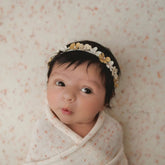 Wool Knit Premium Dotted Texture Wrap and Bean Bag Layer SR060 | Set of 2 | Off White