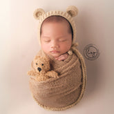 Knitted Stretch Wrap | Walnut