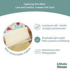 Retro Embroidery Dual-Use Wrap cum Layer | Cream