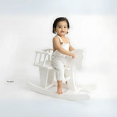 Riding Horse | Wooden Tableware | White (Self Carry Only-Shipping Extra)