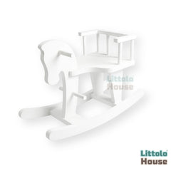 Riding Horse | Wooden Tableware | White