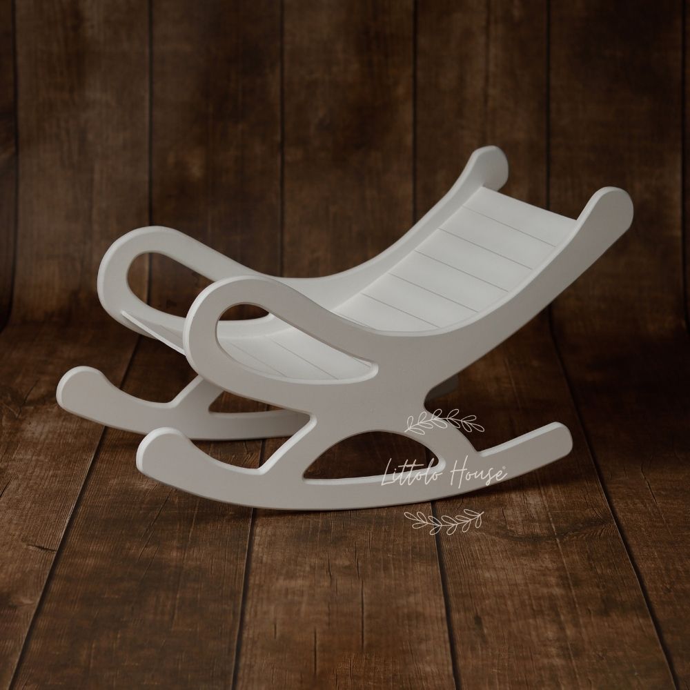 Rocking Chair | Wooden Decorative | White