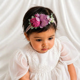 Rose Flowers MH002 Maternity Hairbands | Red Purple