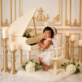 Royal Baby Piano | Wooden Decorative | Off White