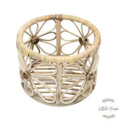 Rustic Cane Floral Basket