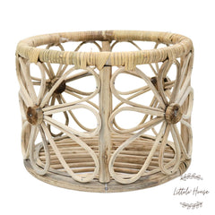 Rustic Cane Floral Basket
