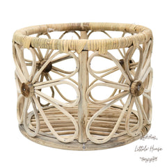 Rustic Cane Floral Basket