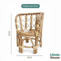Rustic Cane Chair | Natural Finish