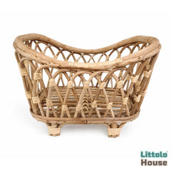 Rustic Cane Crib | Cane | Newborn | Natural Finish
