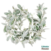 Artificial Flocking Leaves Lamb Ears Garland 1.7 Meters F068 | Pack of 1 | Green