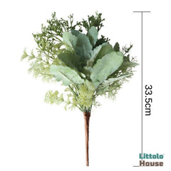 Artificial Bundle of Mix Greenery F089 | Pack of 1 | Green White