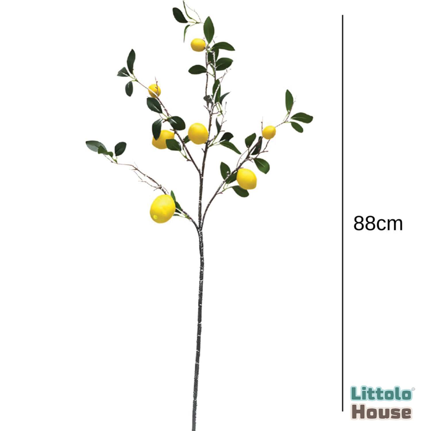 Artificial Lemon Stick F069 | Pack of 1 | Lemon Yellow