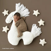 Baby Cute Horse Plush Doll | Posing Aids | White