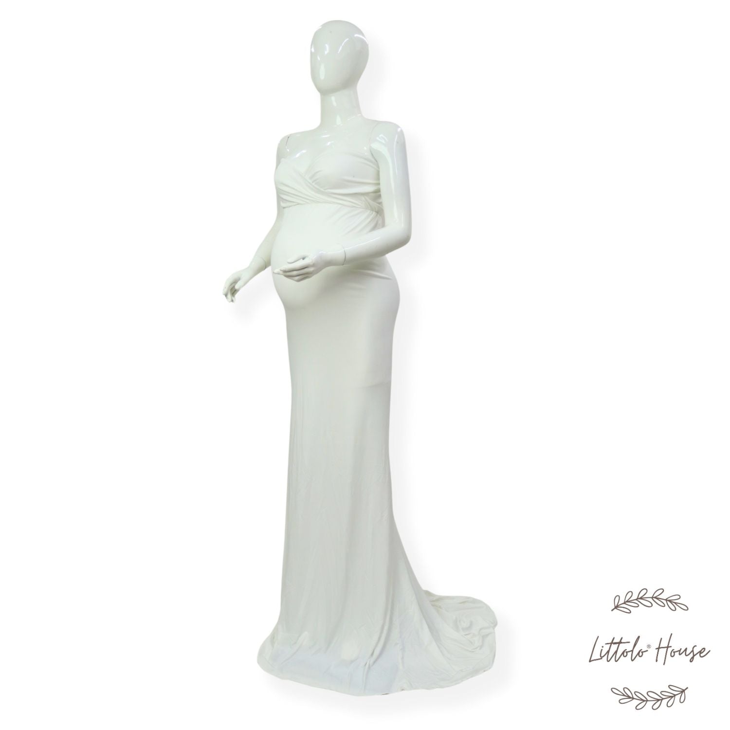 Strapless Tail Dress M037 | M | White