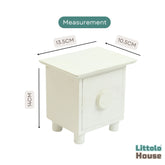 Tea Table Set | Wooden Decorative | White