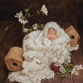 Bunny Bonnet B035 | NB | Beige