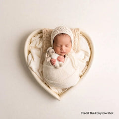 Crochet Knit Pillow P4 | NB | Beige