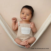 Baby Texture Knitted Romper with Hat O227 | NB | Cream