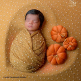 Halloween Velvet Pumpkins D191 | Pack of 3 | Burnt Orange