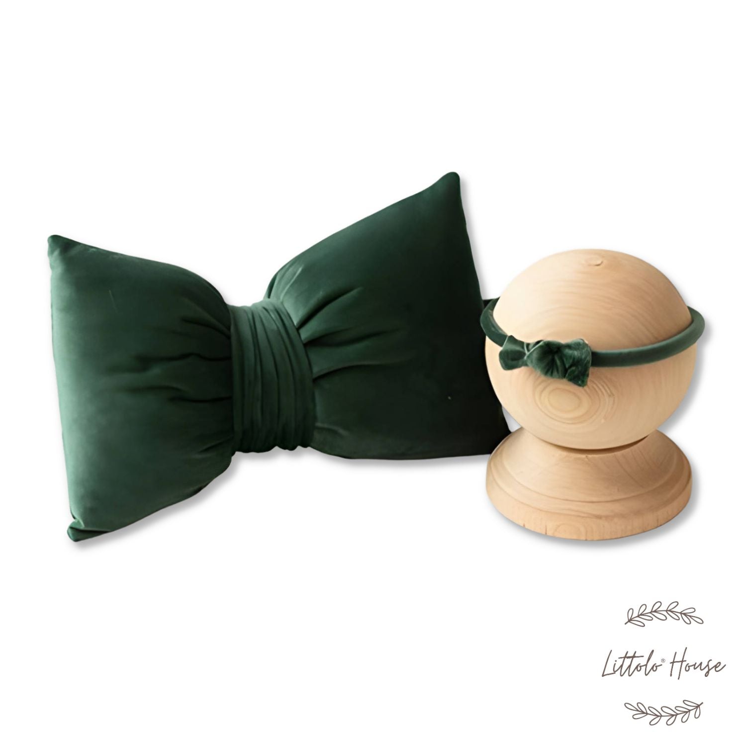 Velvet Bow Style Pillow with Hairband SR051 | NB