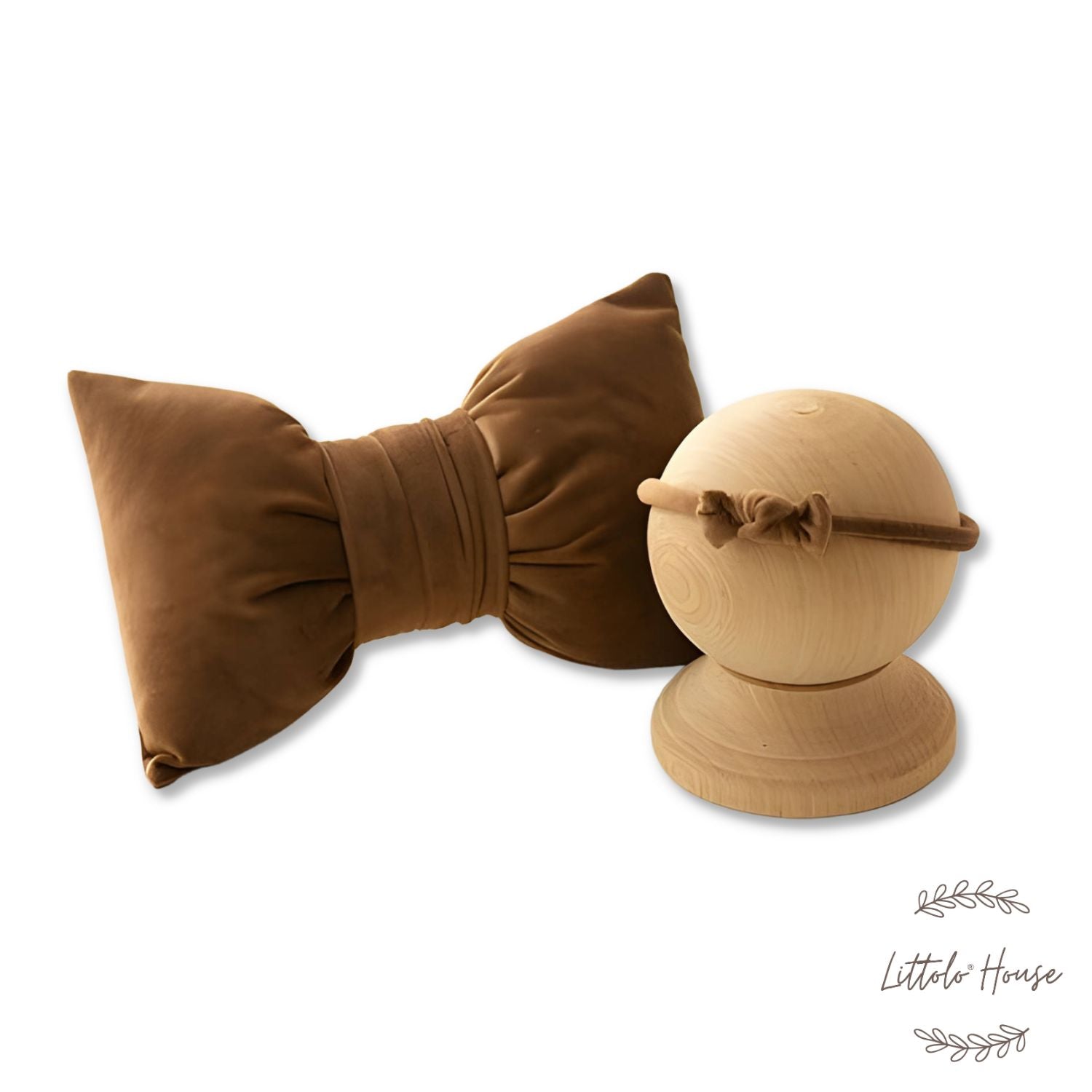 Velvet Bow Style Pillow with Hairband SR051 | NB