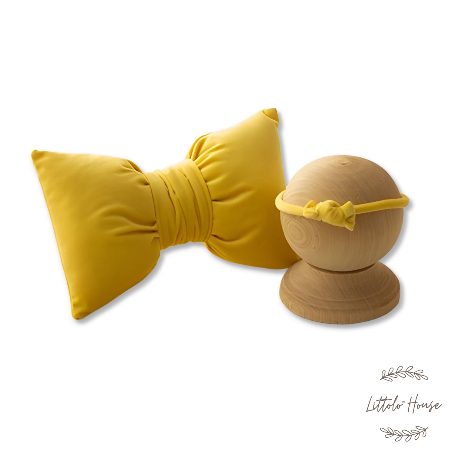 Velvet Bow Style Pillow with Hairband SR051 | NB