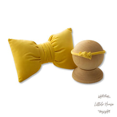 Velvet Bow Style Pillow with Hairband SR051 | NB