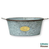 Vintage Bathtub Galvanized | Iron Art | Grey