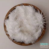Faux Fur Fabric Layer L055 | White