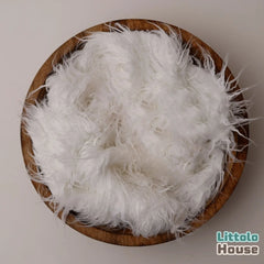 Faux Fur Fabric Layer L055 | White