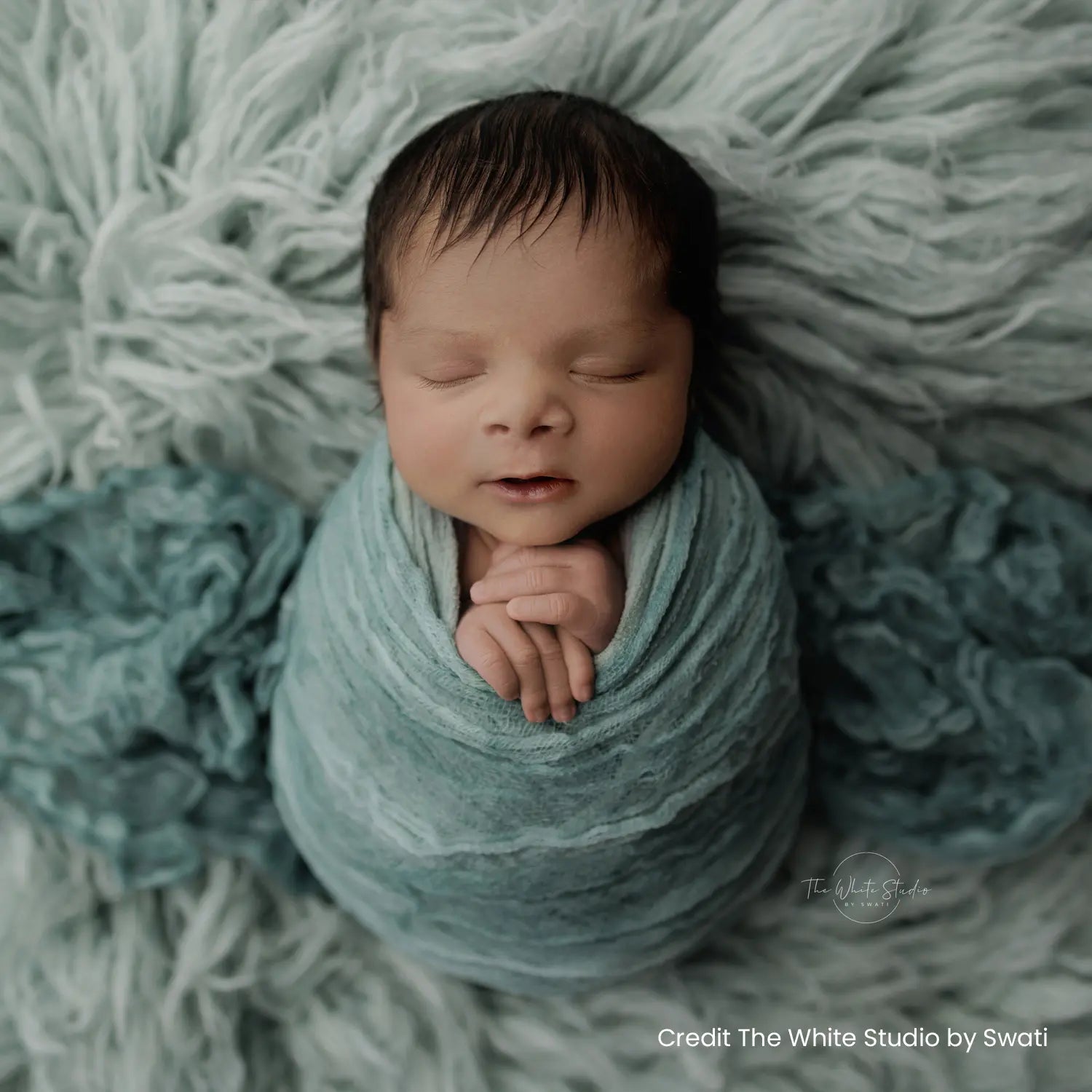 Rough Edges Lattice Wrap W036 | Teal