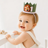 Wild One Safari Cake Smash Birthday Crown D197 | Pack of 1 | Green
