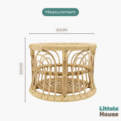 Willow Rainbow Basket | Cane | Natural Wood