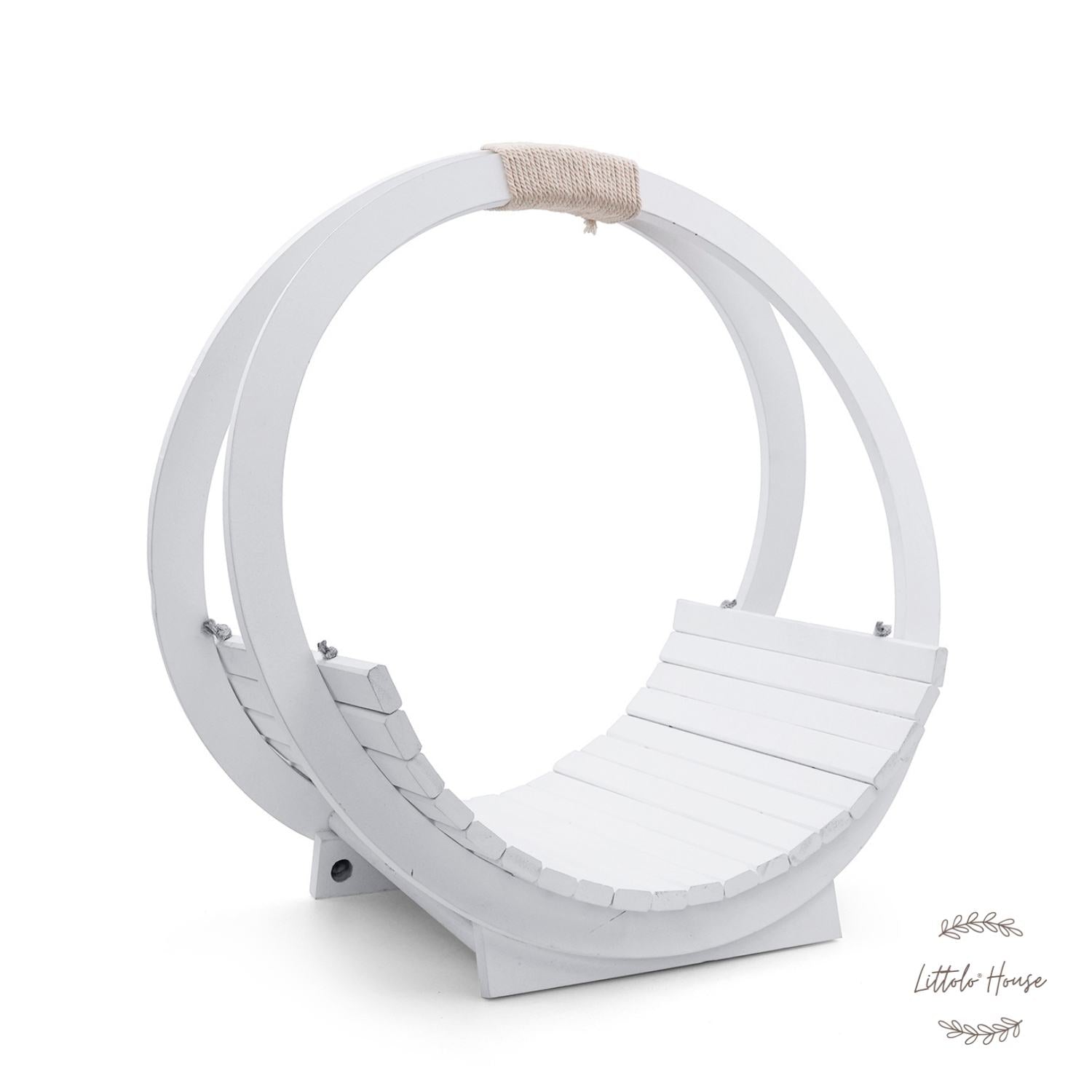 Wooden Swing | Wooden Tableware | Rustic White