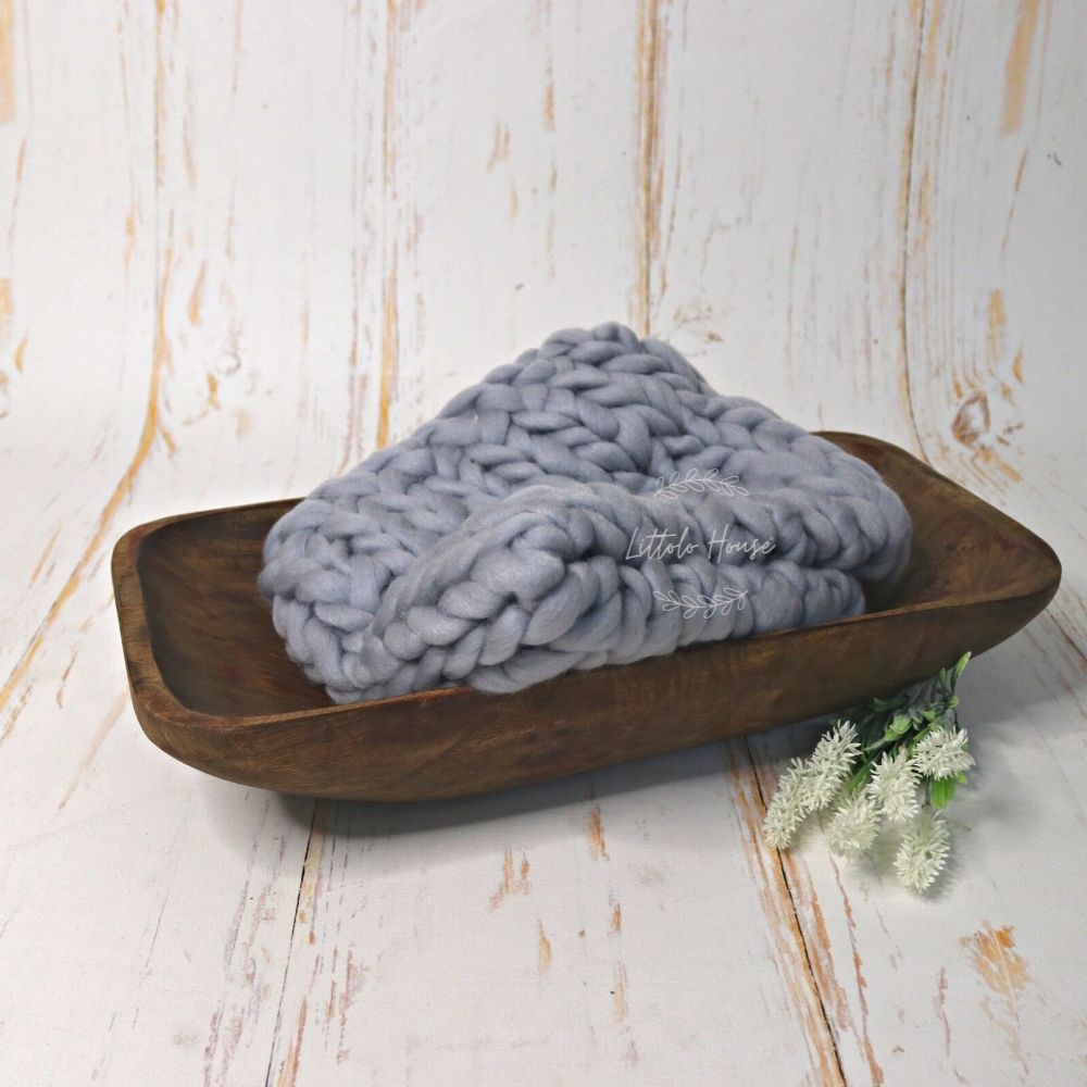 Wool Knit Chunky Layer | Smoke