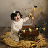 Wool Knit Chunky Premium Fringe Layer | Mustard