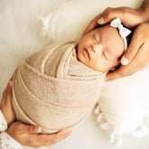 Wool Knit Premium Wrap | Caramel