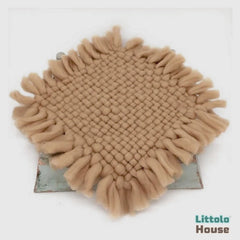 Woolen Square Chunky Layer | Caramel
