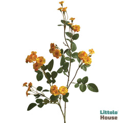 Silk Multi Head Mini Roses F072 | Pack of 2 | Yellow