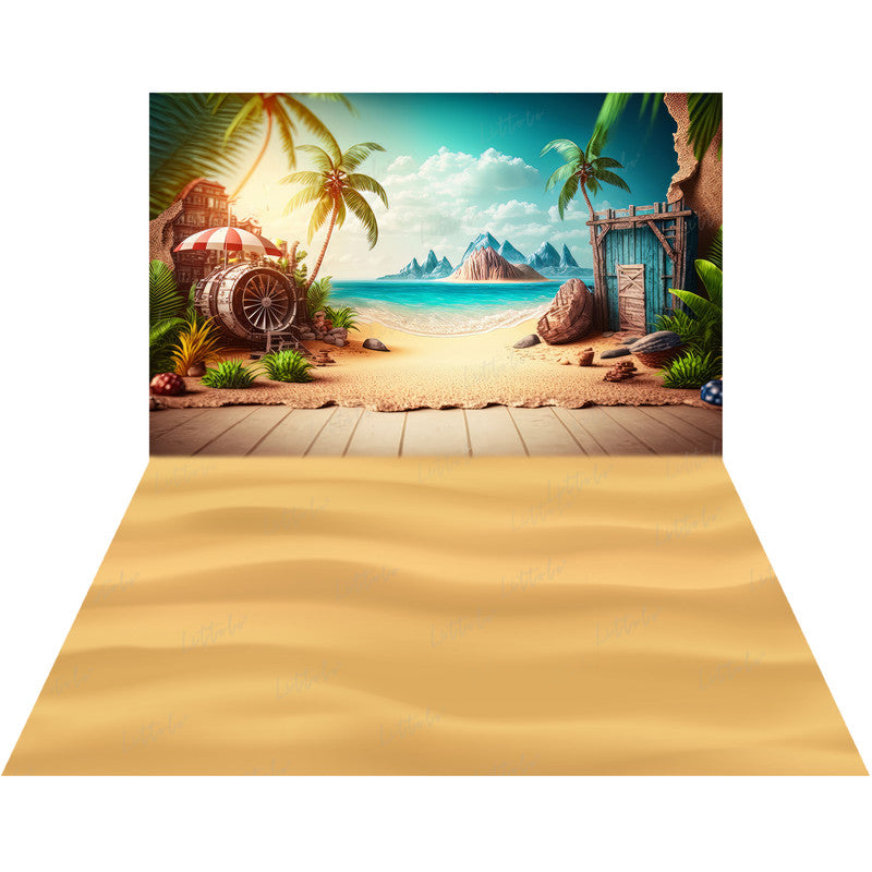 LB1547 Tropical Beach Duodrop (2 Pcs)