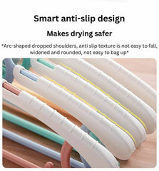 Anti-Slip Adjustable Clothes Hangers Pack of 5 | Studio Setups | Blue