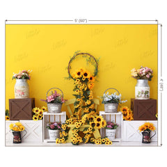 LB0334 Spring Sunflower Backdrop