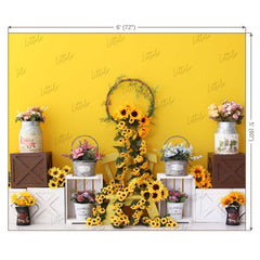 LB0334 Spring Sunflower Backdrop