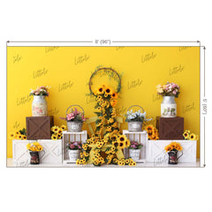 LB0334 Spring Sunflower Backdrop