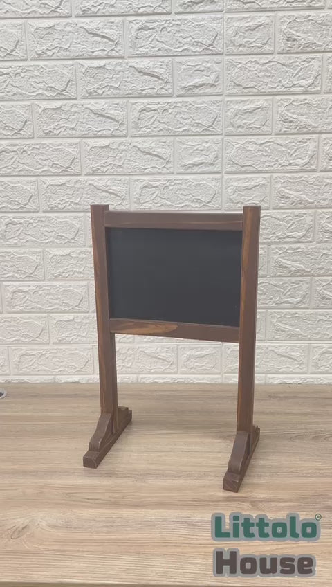 Standing Chalkboard | Wooden Decorative | Brown (Self Carry Only)