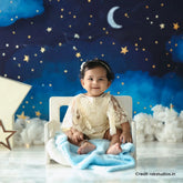 Baby Embroidery Romper with Flying Mesh Sleeves Outfit O030 | 1Y | Beige