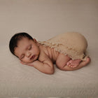 Knit Ribbed Bean Bag Stretch Layer L047 | Beige