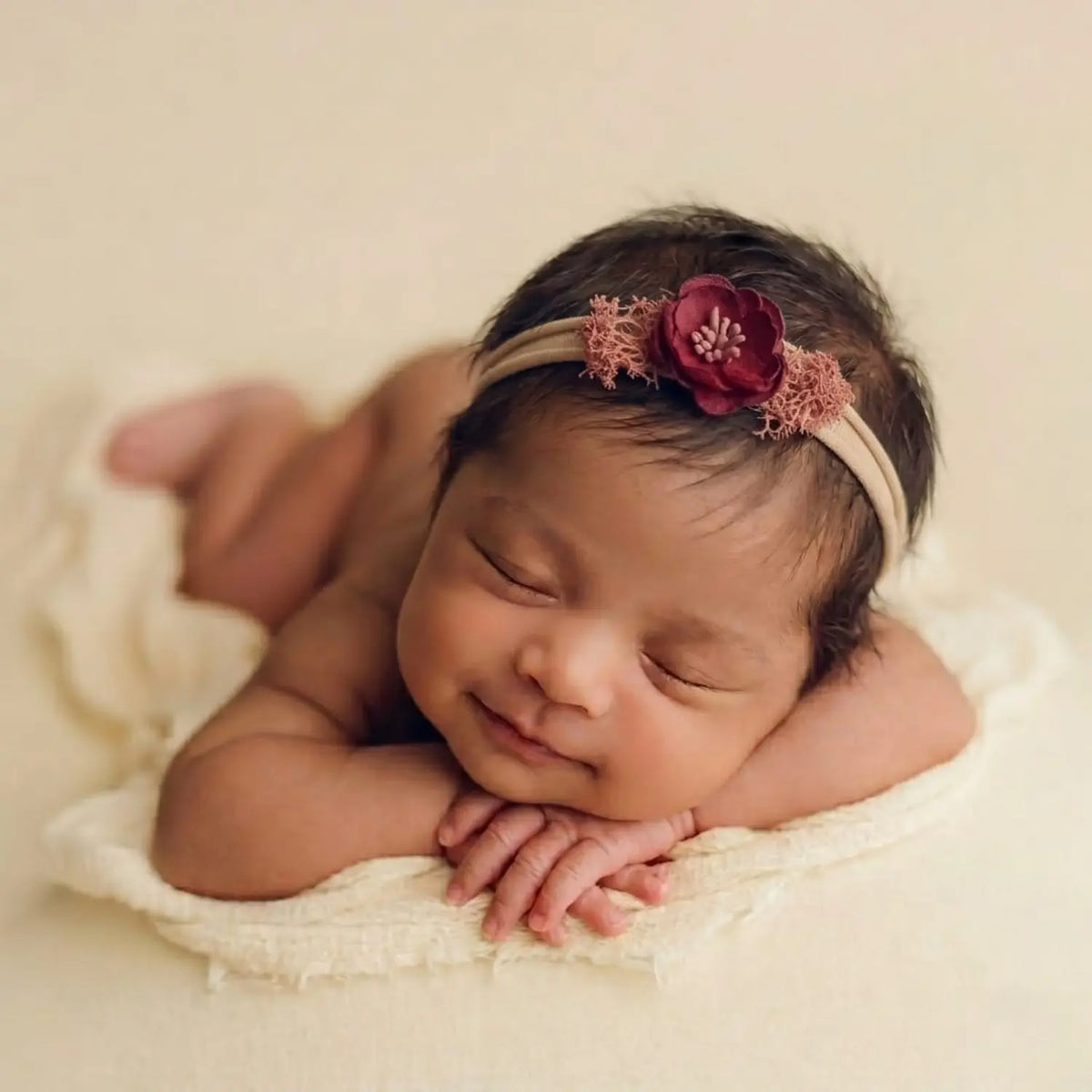 Flower Headband H099 | Cherry